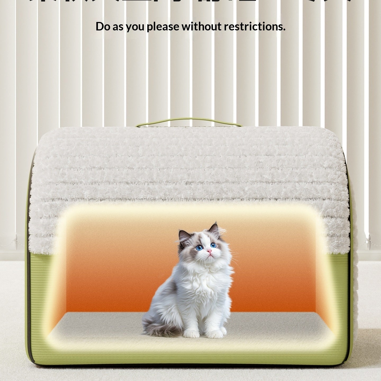 Enclosed Cat Bed – Four-Season Cozy Cave for Cats