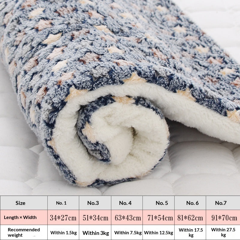 Thickened Pet Mat for Autumn & Winter Warmth