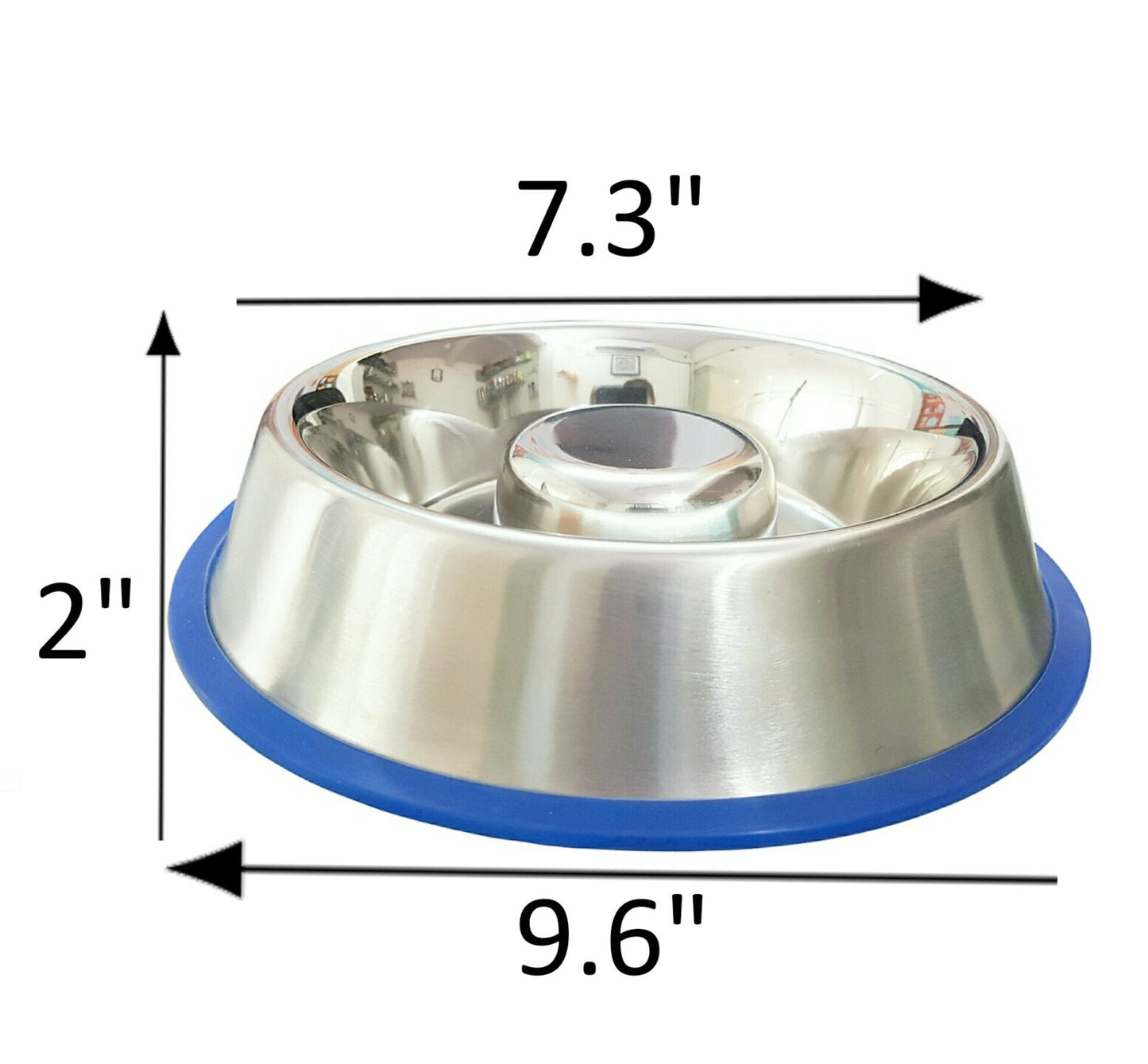 Mr. Peanut's Slow Feed Anti-Bloat Dog Bowl with Silicone Base