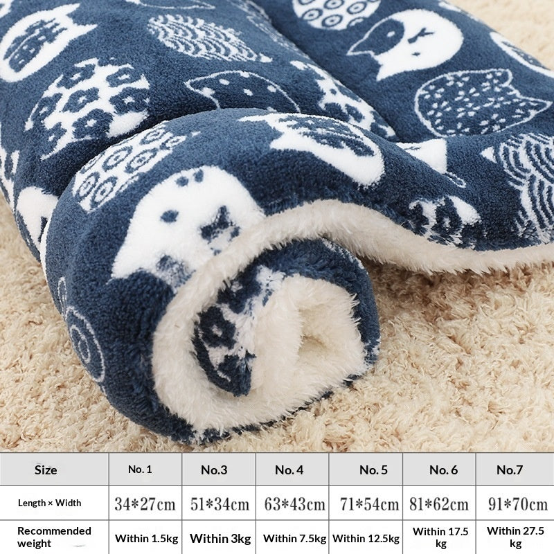 Thickened Pet Mat for Autumn & Winter Warmth