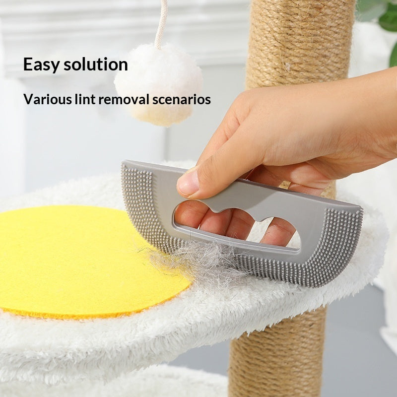 Pet Silicone Hair Removal Brush – Washable Lint & Fur Scraper