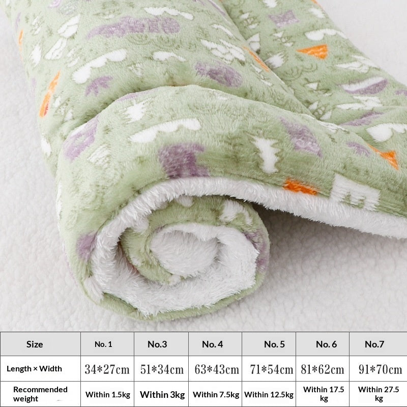 Thickened Pet Mat for Autumn & Winter Warmth