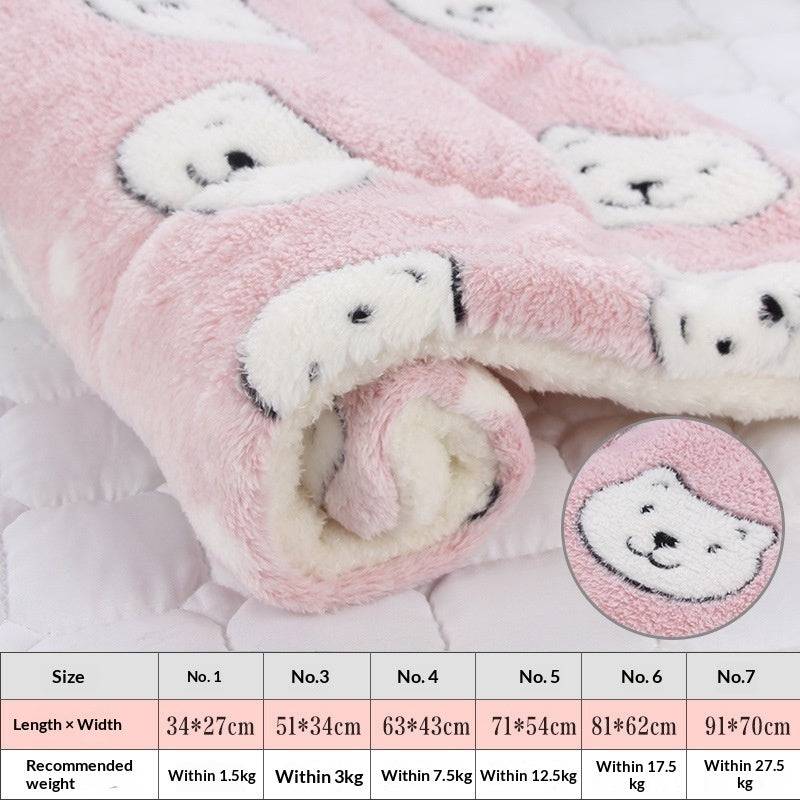 Thickened Pet Mat for Autumn & Winter Warmth