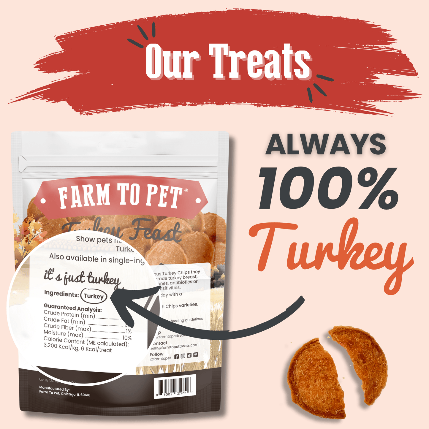 Turkey Feast Chips Dog Treats