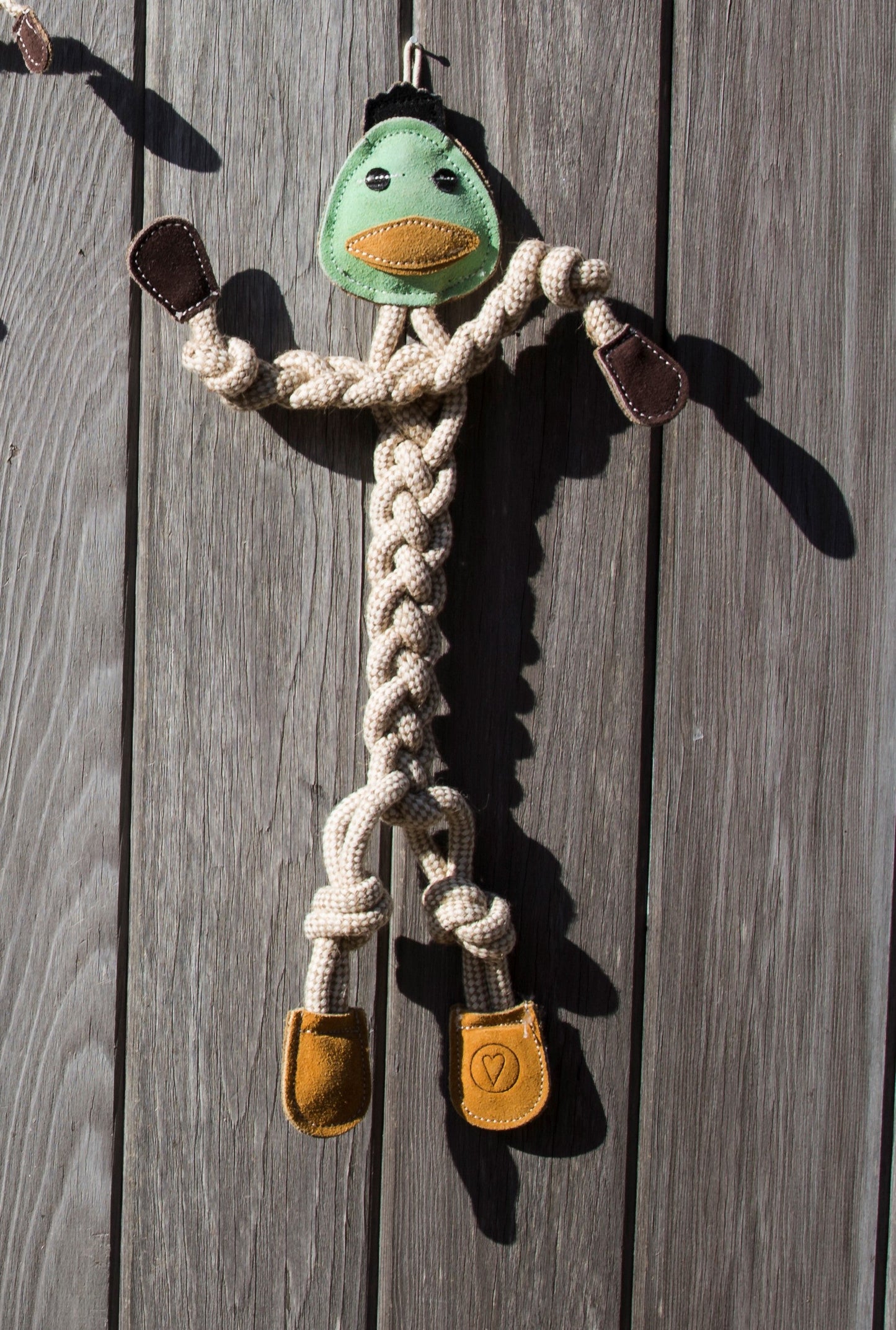 Dilly Duck Natural Rope Knottie® Dog Toy – Large