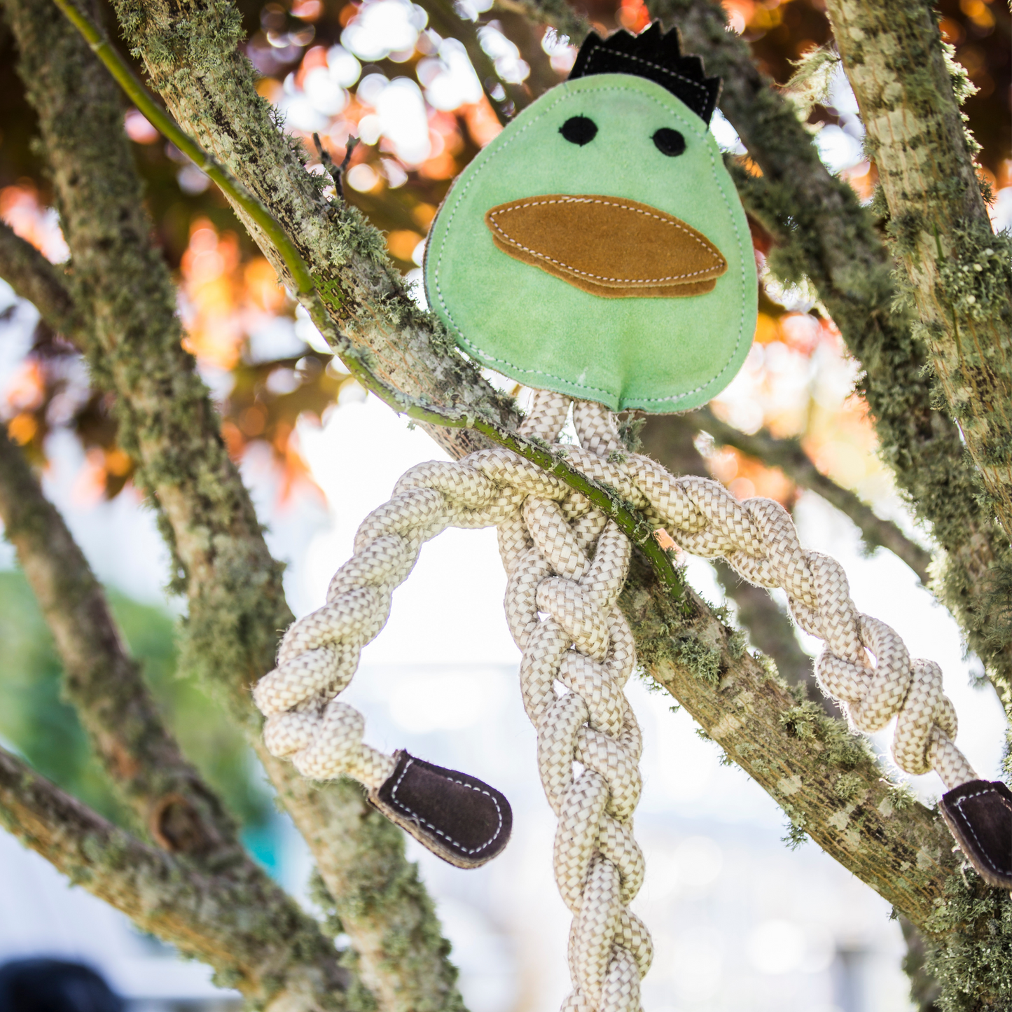 Dilly Duck Natural Rope Knottie® Dog Toy – Large