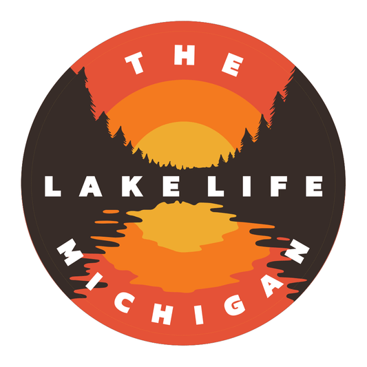 Sticker - The Lake Life - Michigan - Round
