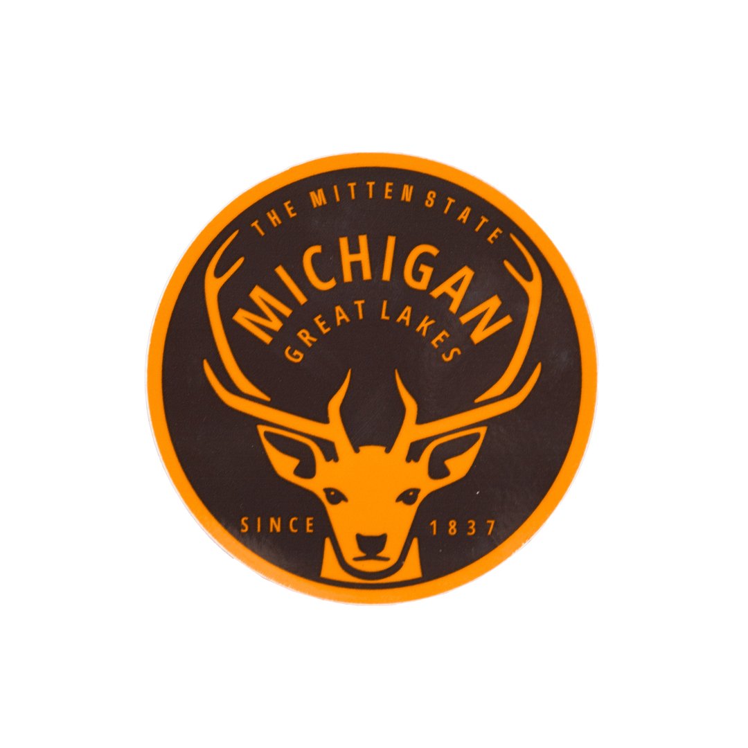 Sticker - Michigan Buck - Round