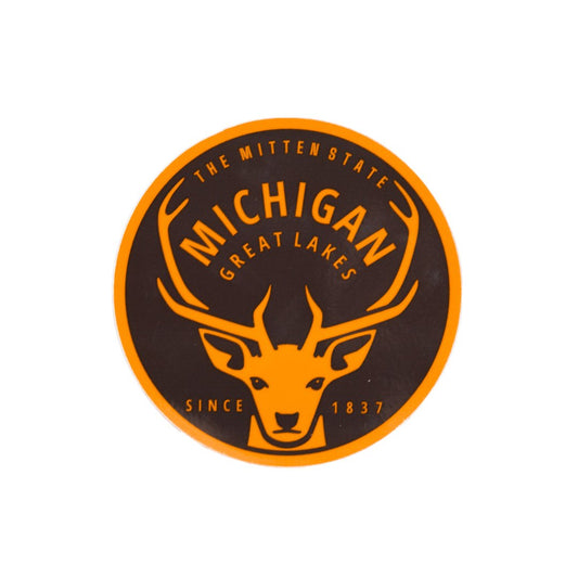 Sticker - Michigan Buck - Round