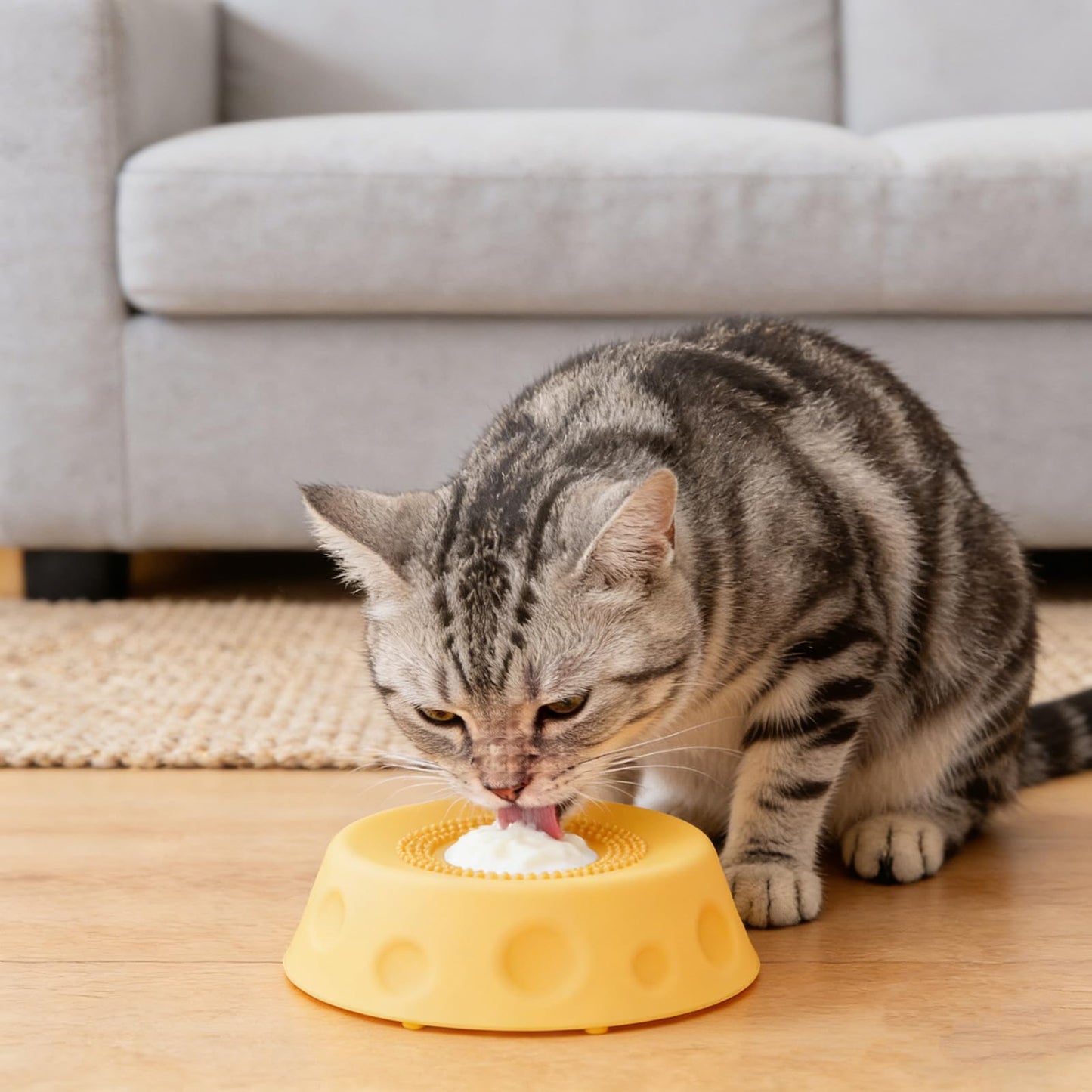 Dog Slow Feeder Lick Bowl with Rolling Ball