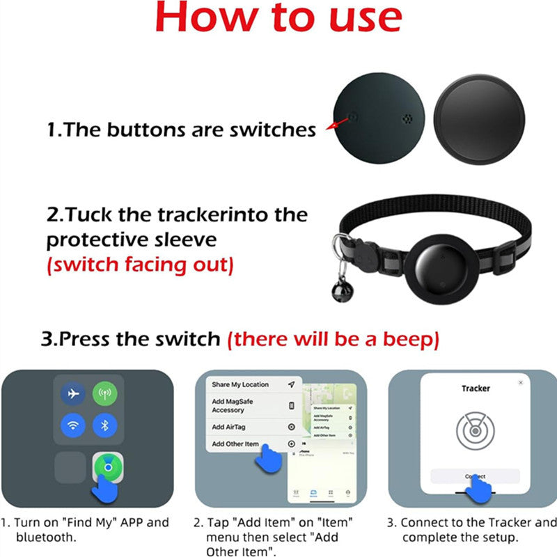 GPS Location Tracker Collar for Cats