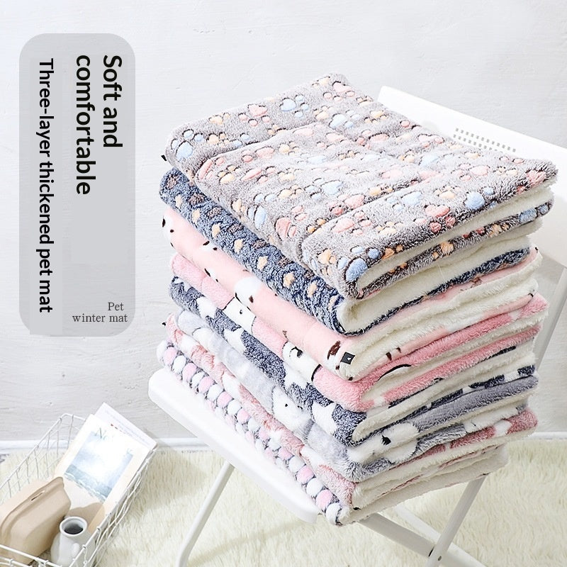 Thickened Pet Mat for Autumn & Winter Warmth
