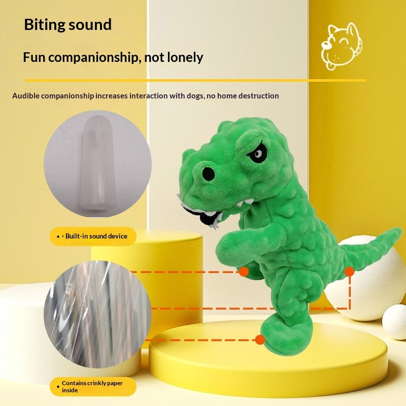 Chewable Crinkle Dental Toy with Plush Bubbles for Dogs