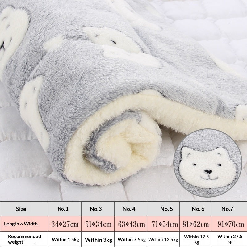 Thickened Pet Mat for Autumn & Winter Warmth