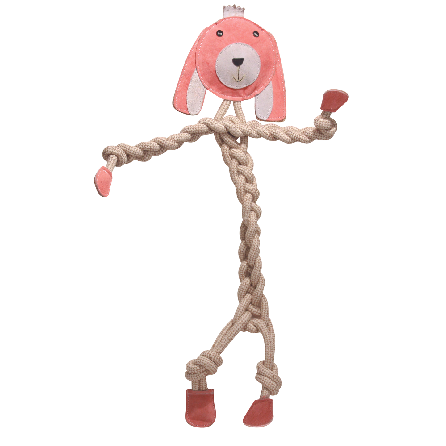Bitsy Bunny Natural Rope Knottie® Dog Toy – Large
