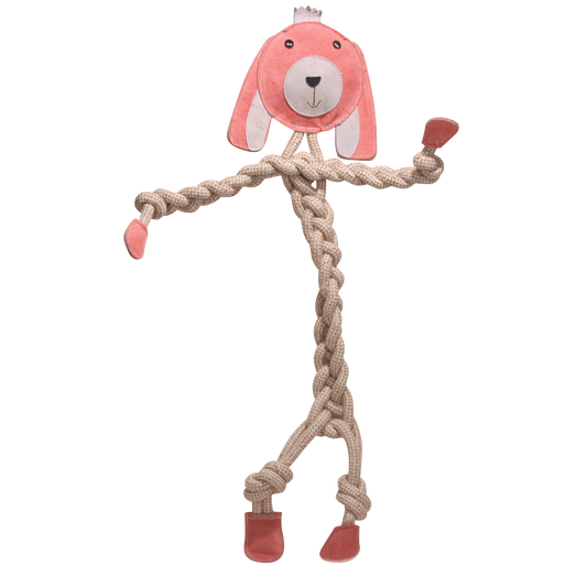 Bitsy Bunny Natural Rope Knottie® Dog Toy – Large