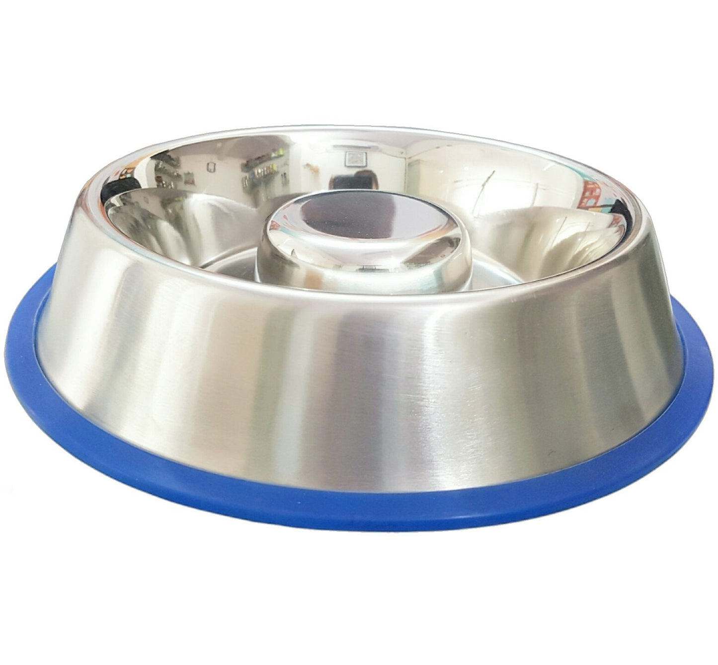 Mr. Peanut's Slow Feed Anti-Bloat Dog Bowl with Silicone Base